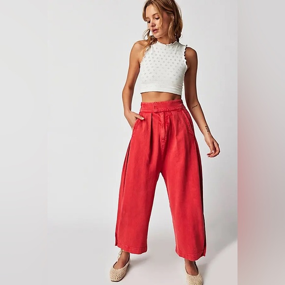 Free People Pants - NWOT Free People Cool Harbor Wide-Leg Pants